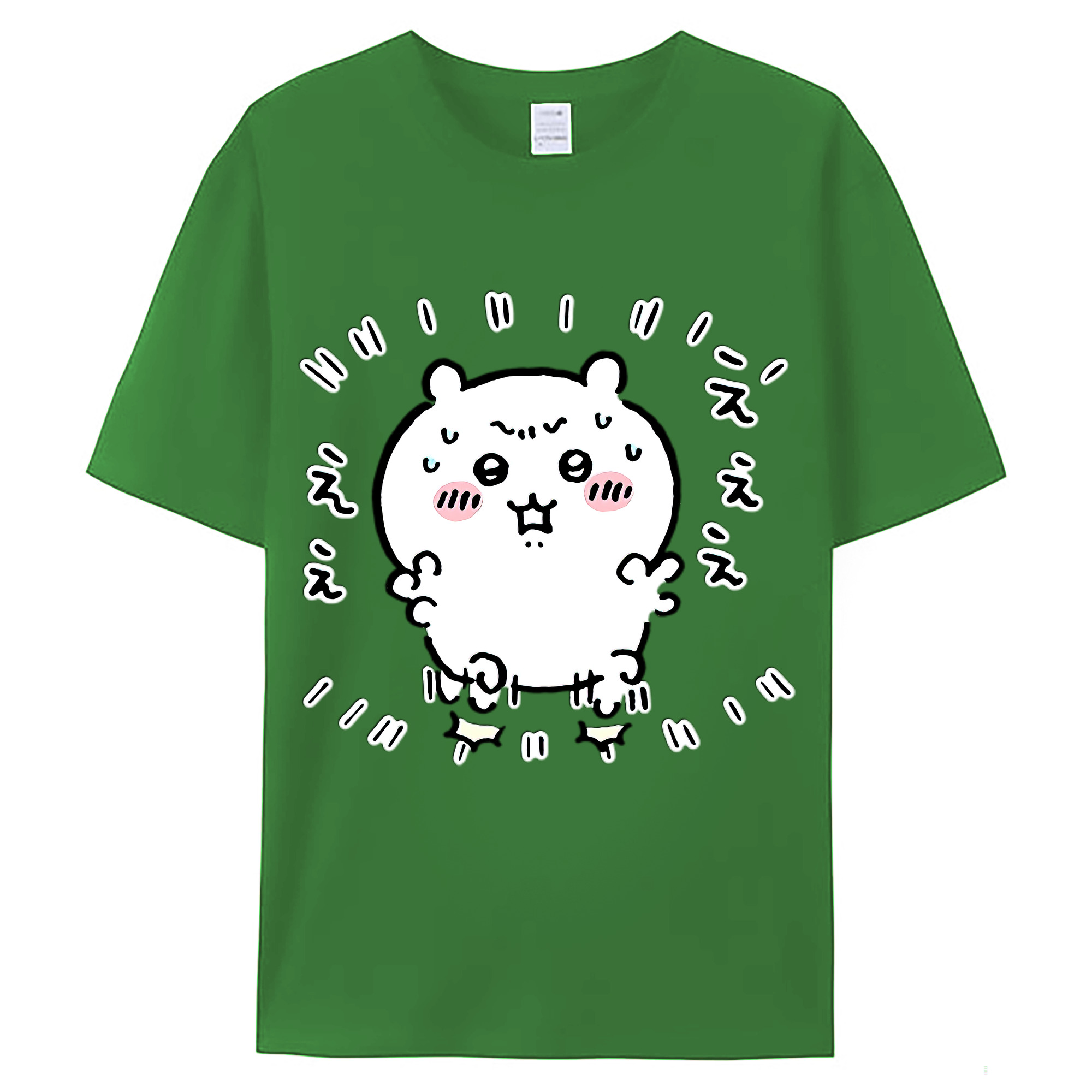 （画像用） ちいかわ ちいかわ Chii-kawa chiikawa レディースカジュアルプリントTシャツ（綿100％）